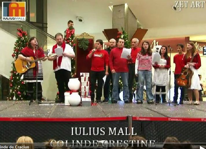Caroling at Mall