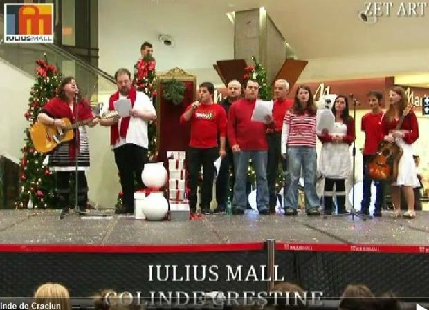 Caroling at Mall